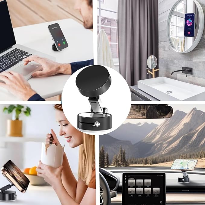 360° Magnetic Phone Holder with GripLock™ Technology