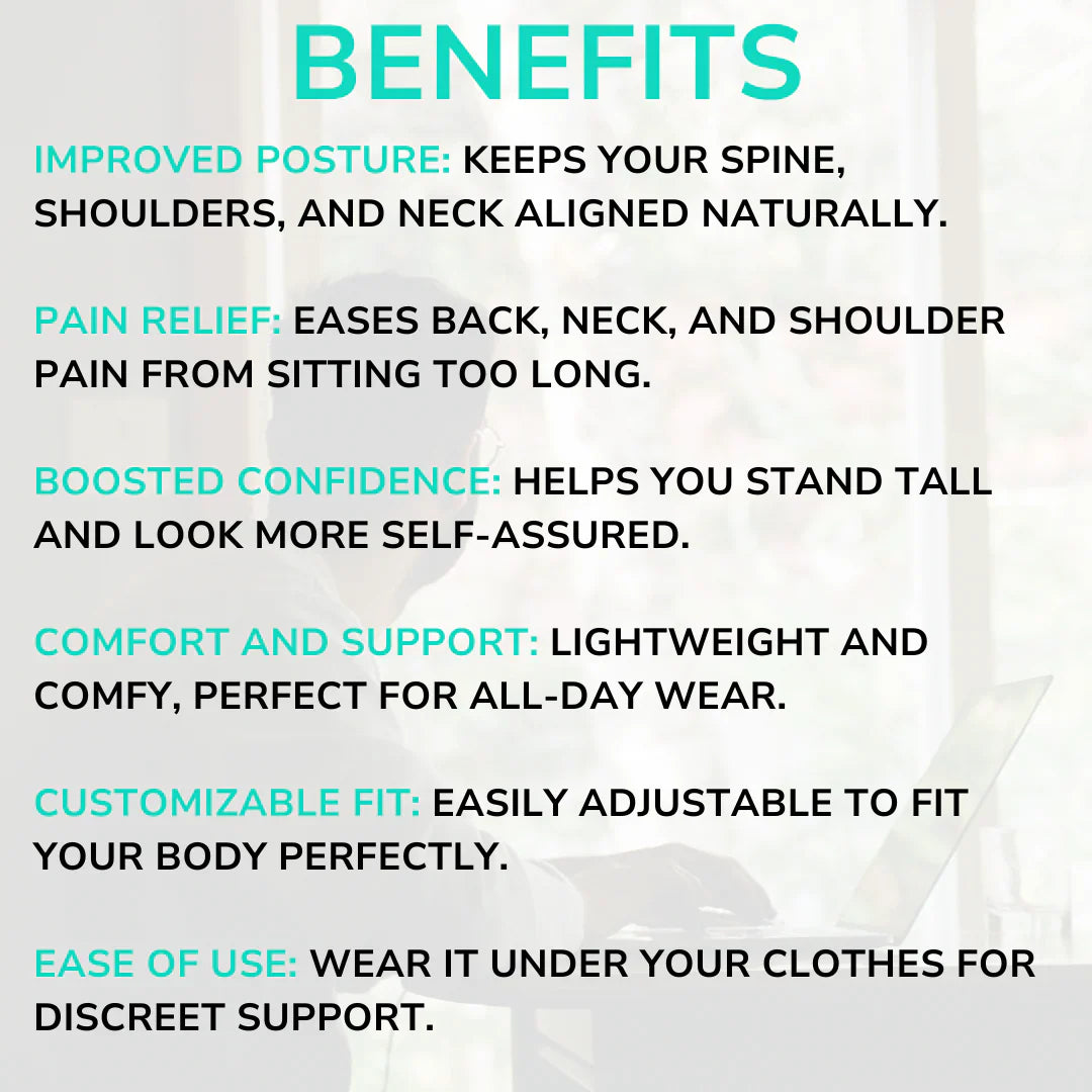 Orthoplus™ Adjustable Posture Corrector Belt for Men & Women (Universal Size)