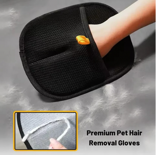 Pet Hair Removal Glove with Dual-Sided Electrostatic Bristles