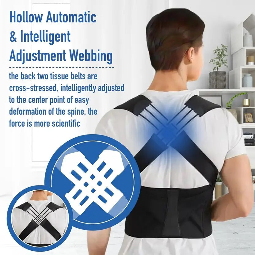Orthoplus™ Adjustable Posture Corrector Belt for Men & Women (Universal Size)