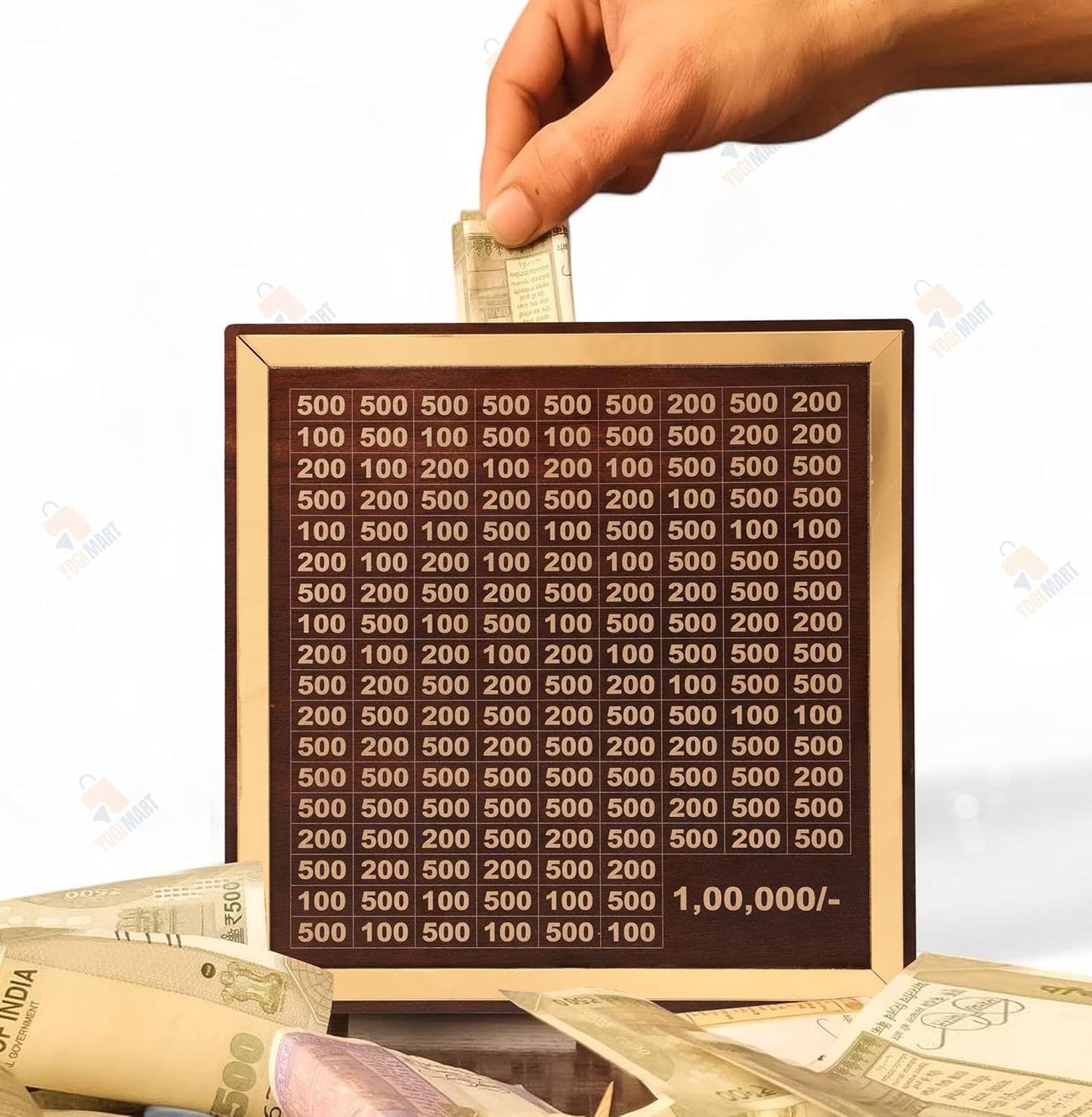 Wooden Money Saving Box | Your ₹1 Lakh Goal Saver
